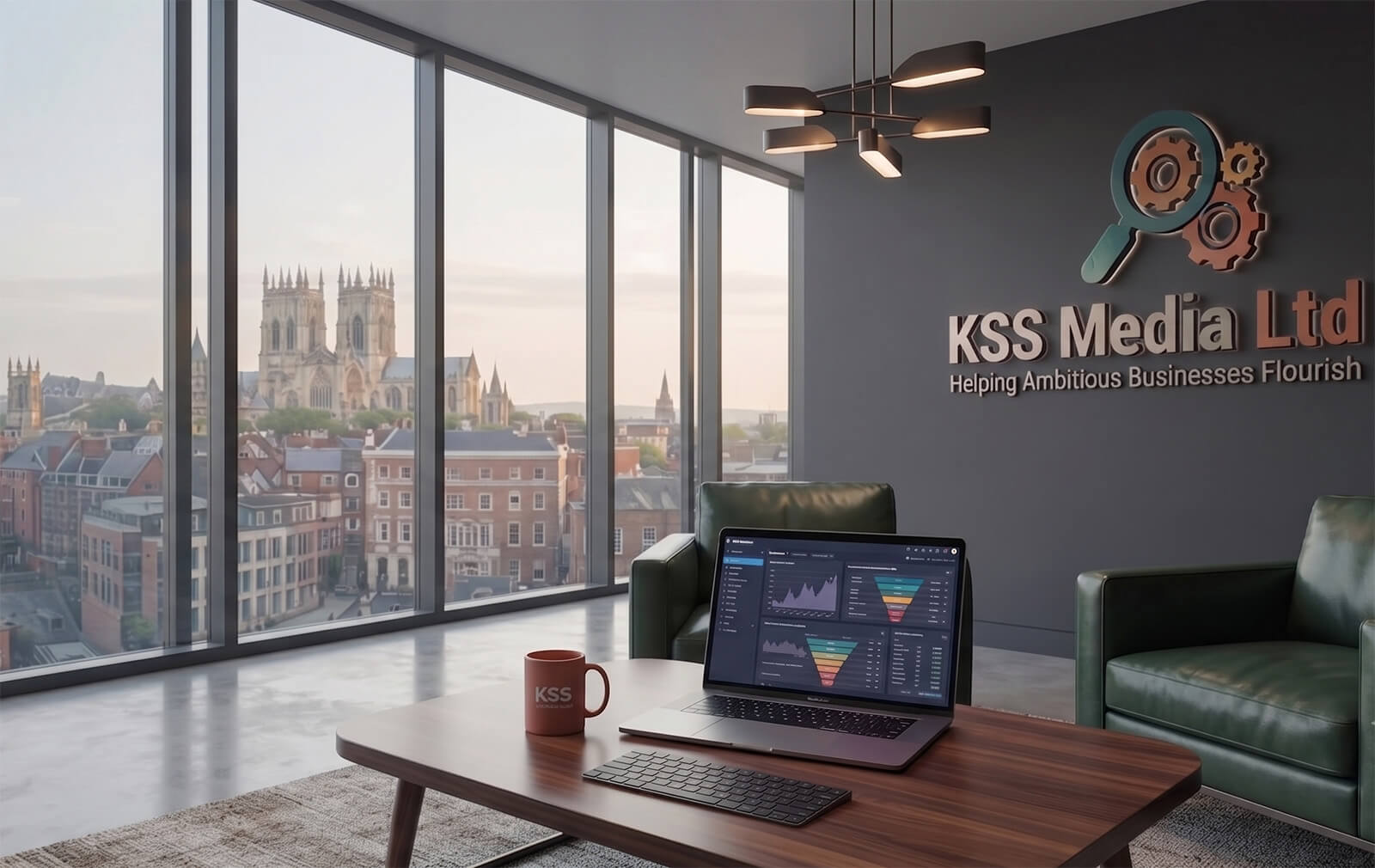 KSS Media office with a view of York Minster